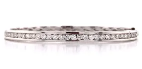 1.37ct tw Diamond White Gold Bangle Bracelet