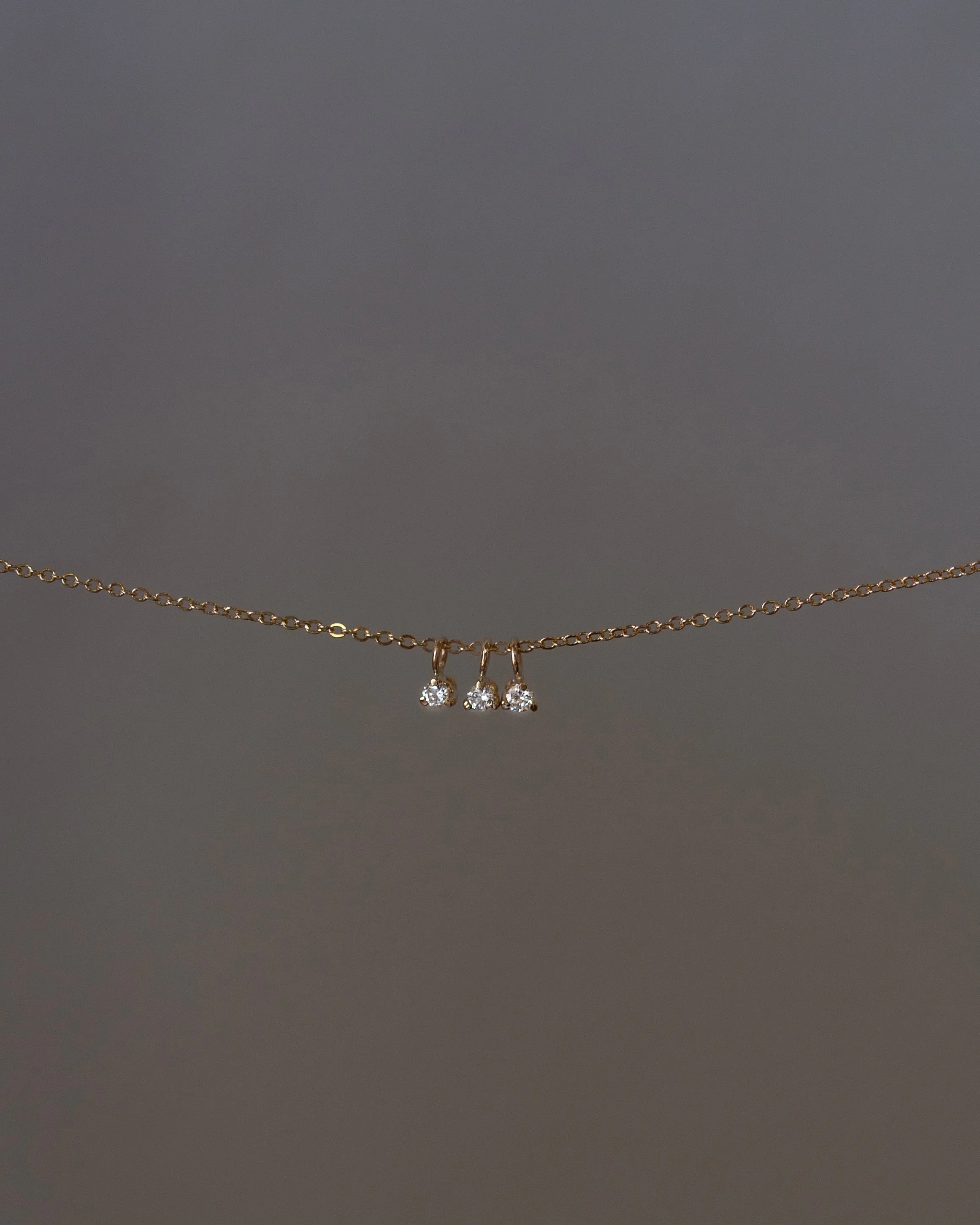 14k Baby Diamond Necklace