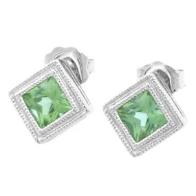 18K/14K Peridot Earrings Clip/Stud