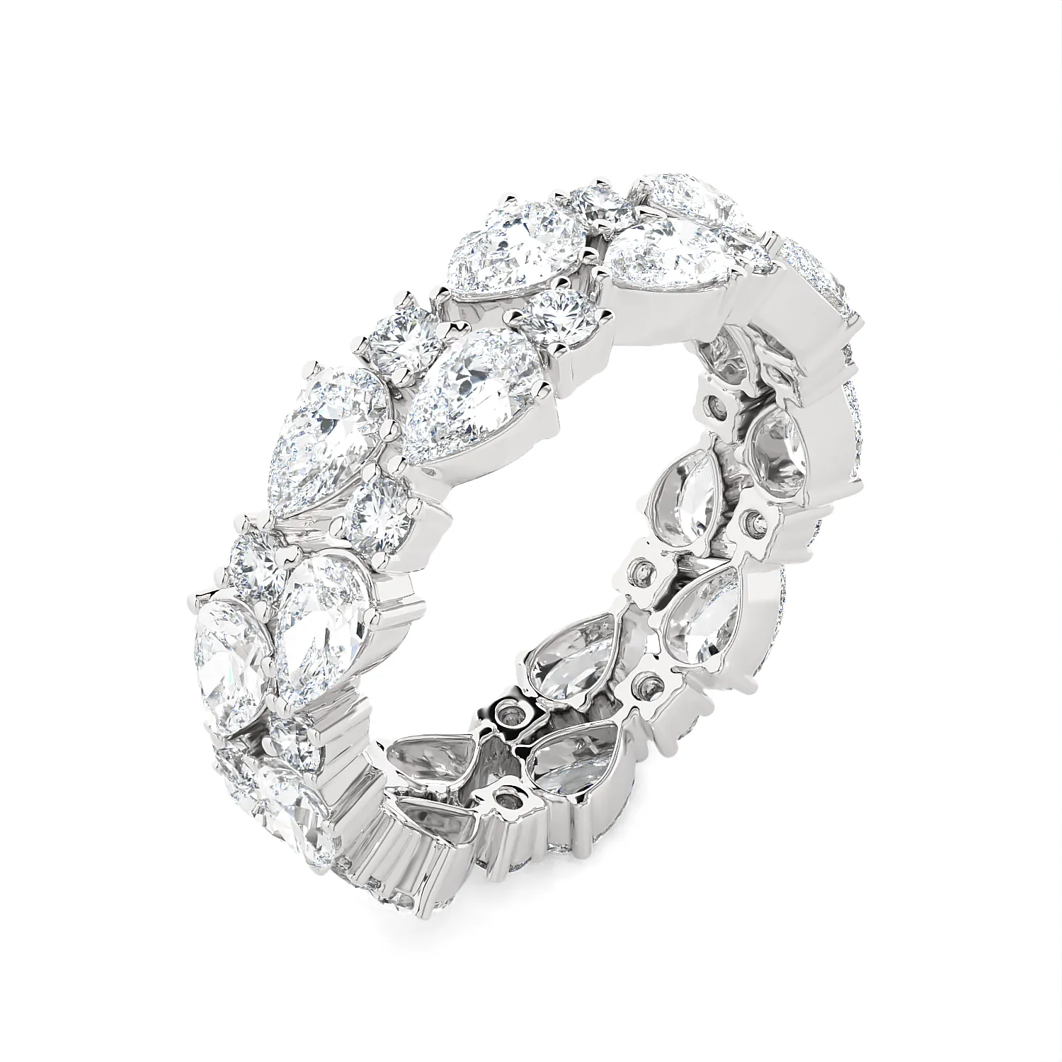 5 ctw Multi-Shape Lab Grown Diamond Eternity Band