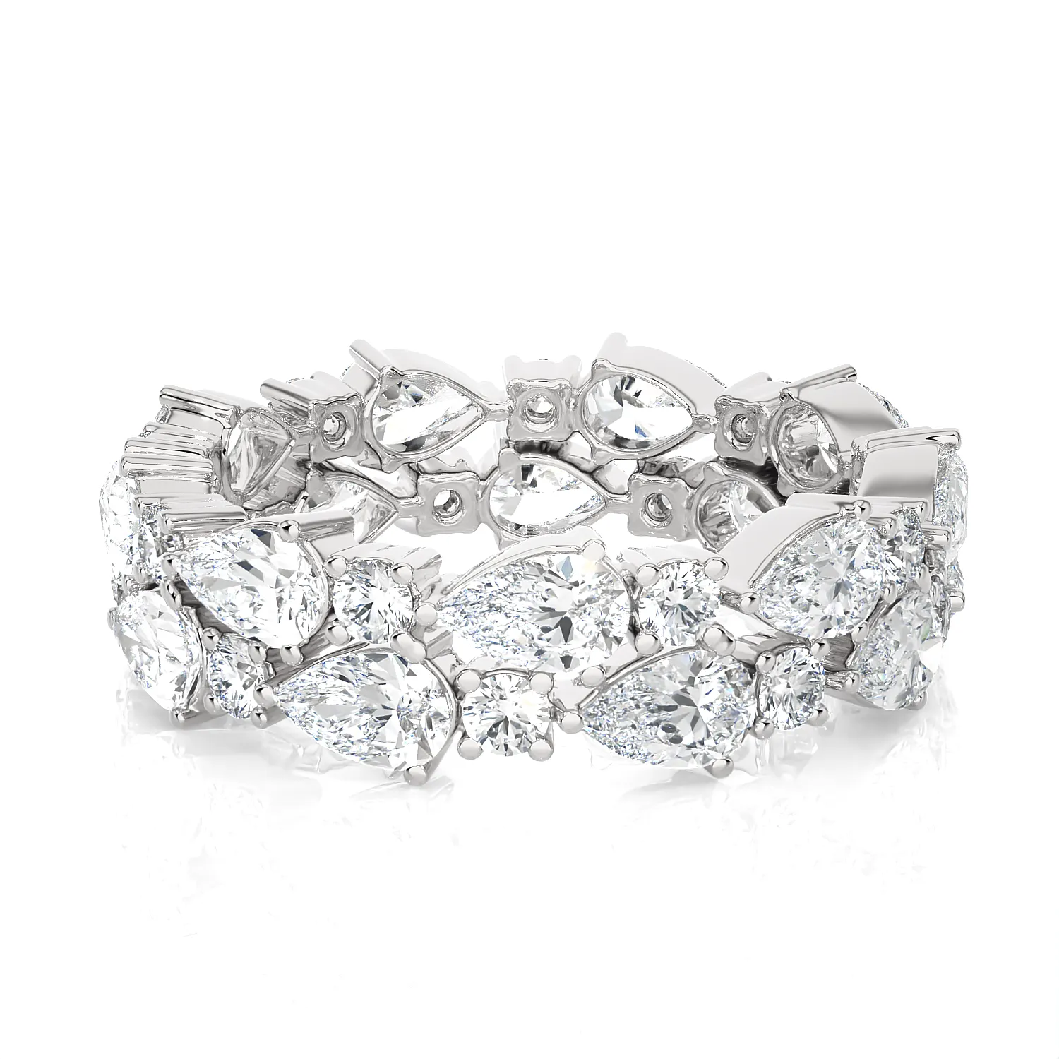 5 ctw Multi-Shape Lab Grown Diamond Eternity Band