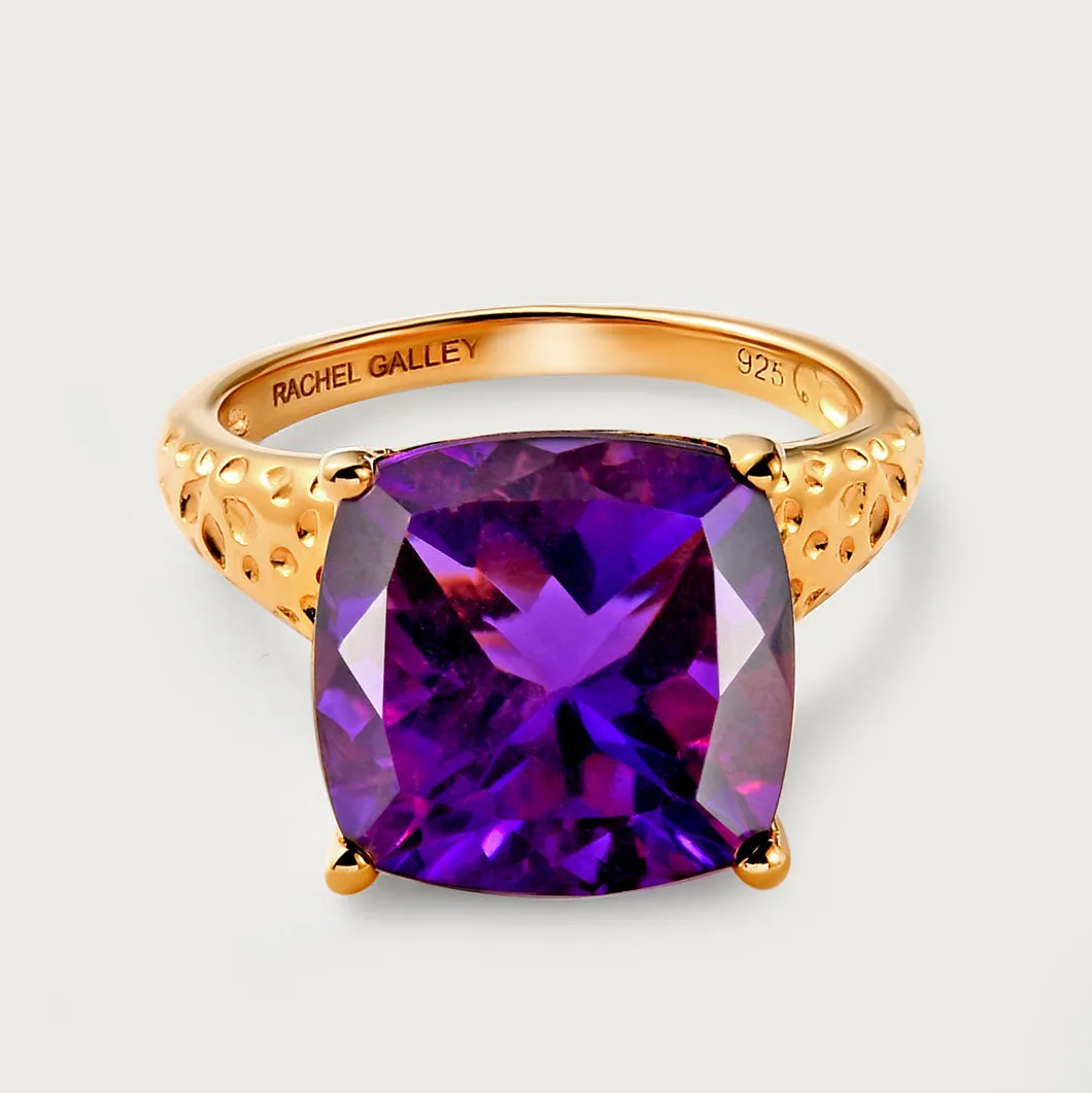 Allegro Amethyst Cocktail Solitaire Ring