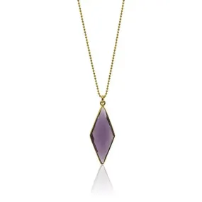 Amethyst Spike Necklace - Spiritual Jewelry