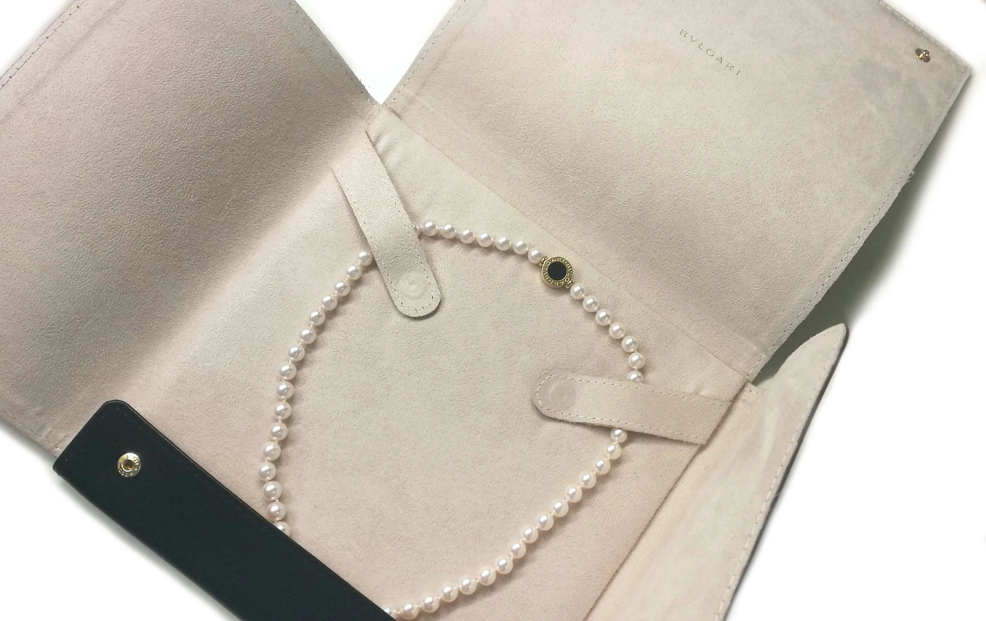 Bulgari Bvlgari 18-inch Pearl & 18k Gold Necklace with Original Case