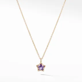 Cable Collectibles® Kids Star Charm Necklace with Amethyst in 18K Gold