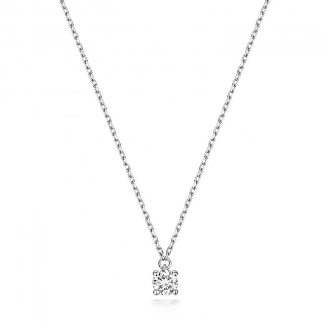 Diamond Jewellery 9ct White Gold Diamond Necklace ND134W