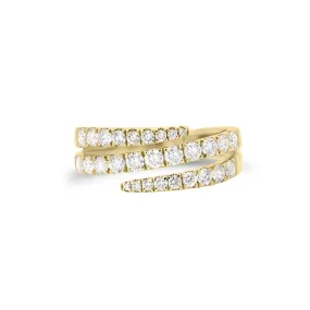 Diamond Open Double Wrap Ring