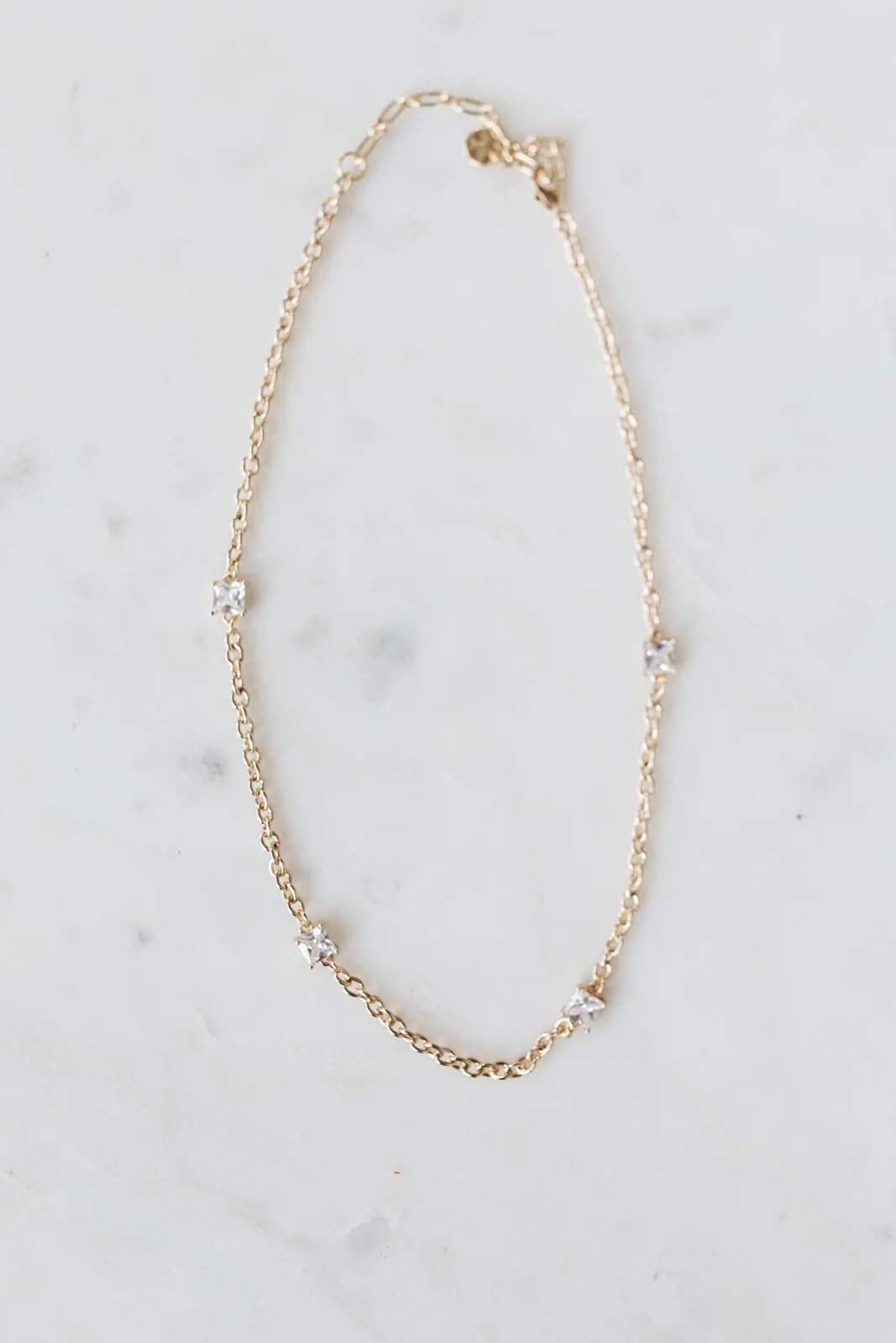 Diamond Stud Necklace