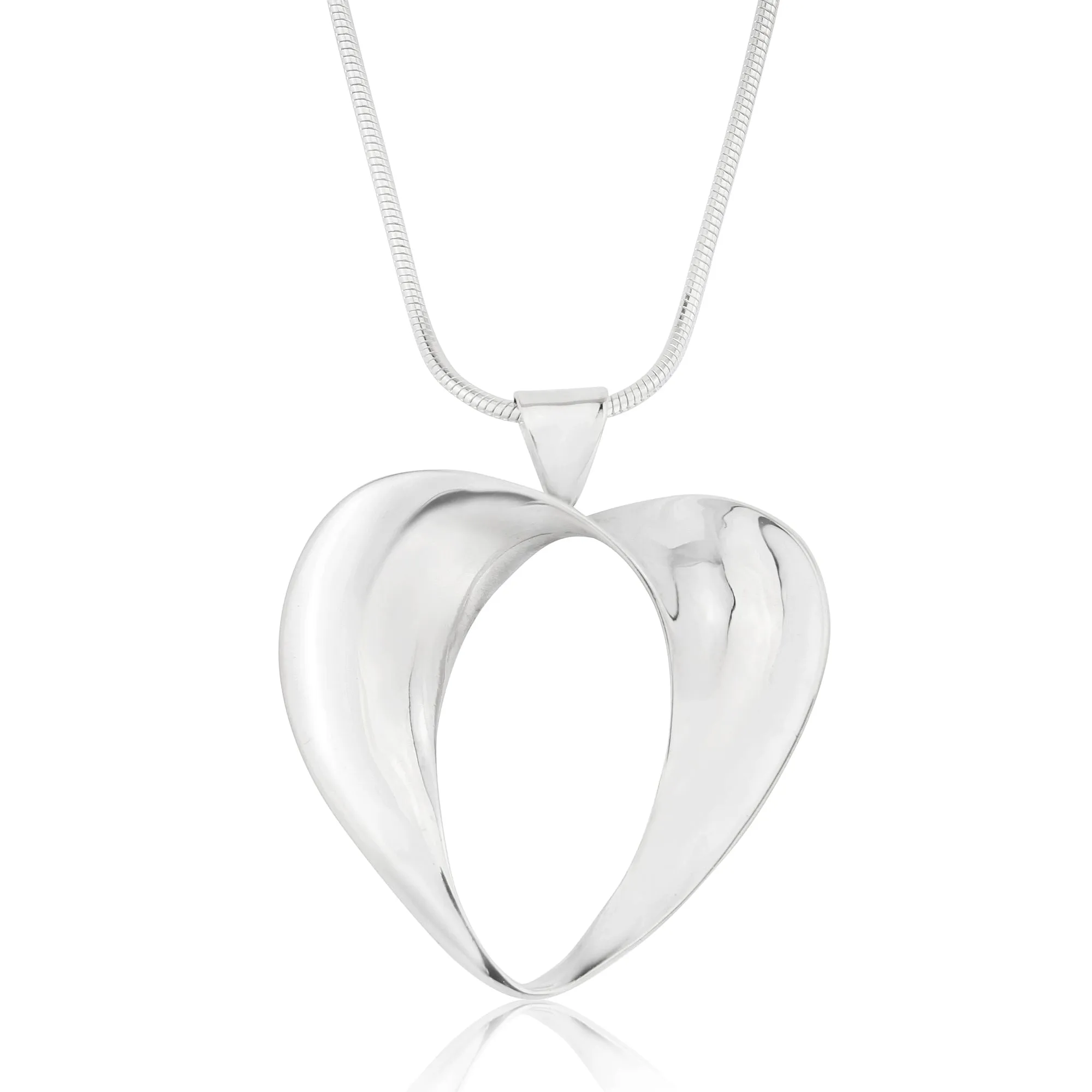 Florence Silver Heart Pendant Necklace