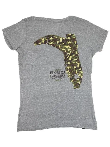 Florida Cracker Trading Co. Women's Camo Signature Boot SS T-Shirt