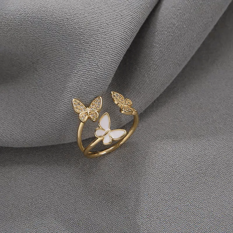 Gold Elegant Butterfly Ring