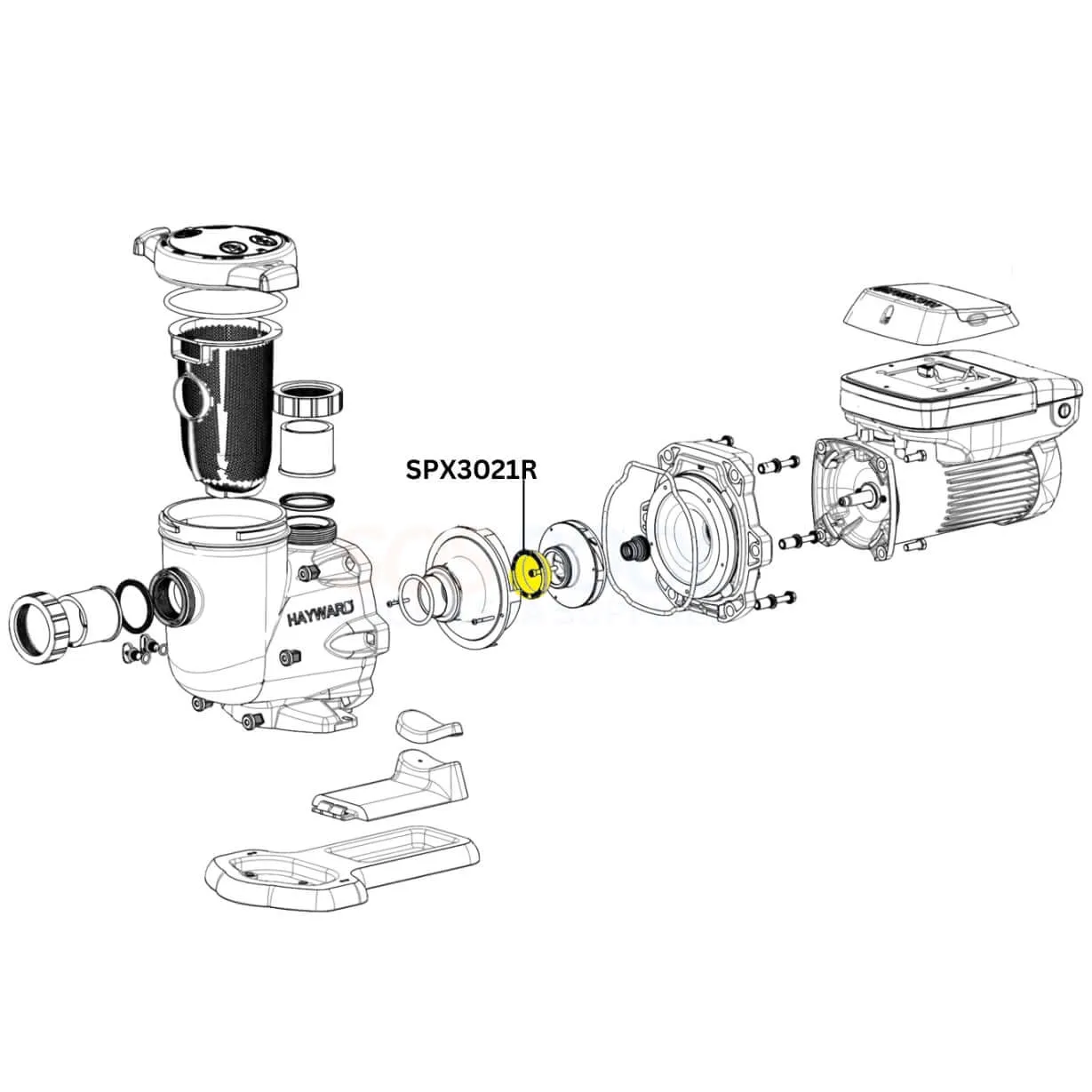 Hayward Impeller Ring For TriStar and EcoStar Pumps | SPX3021R