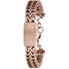 Invicta Men's Bracelet - Elements 234mm Band Length Rose Gold Woven Links | 39623