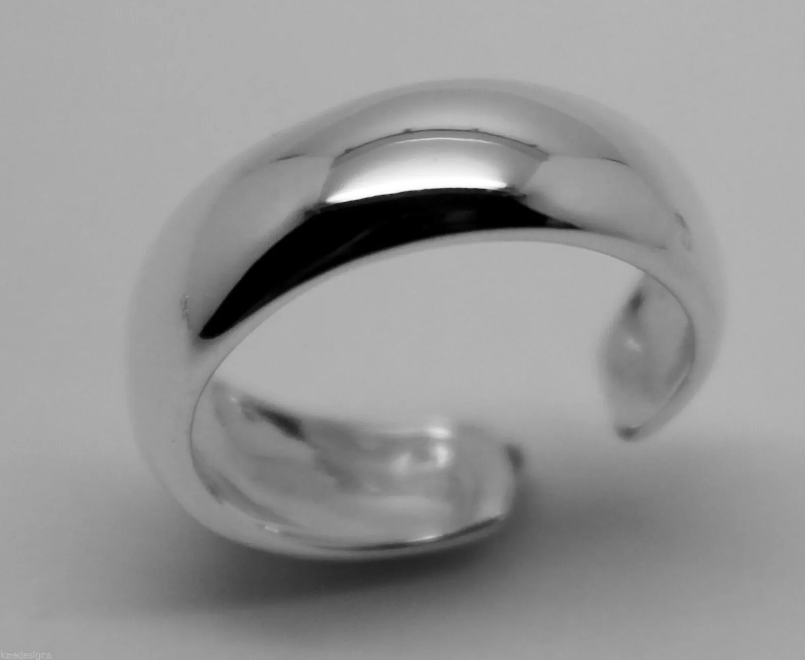 Kaedesigns New Genuine Sterling Silver Plain Dome Toe Ring