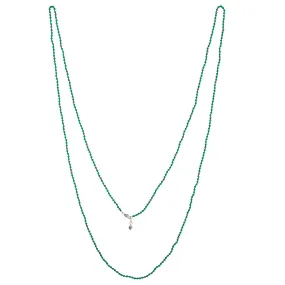 Kimberly, Green Onyx  Layering Necklace