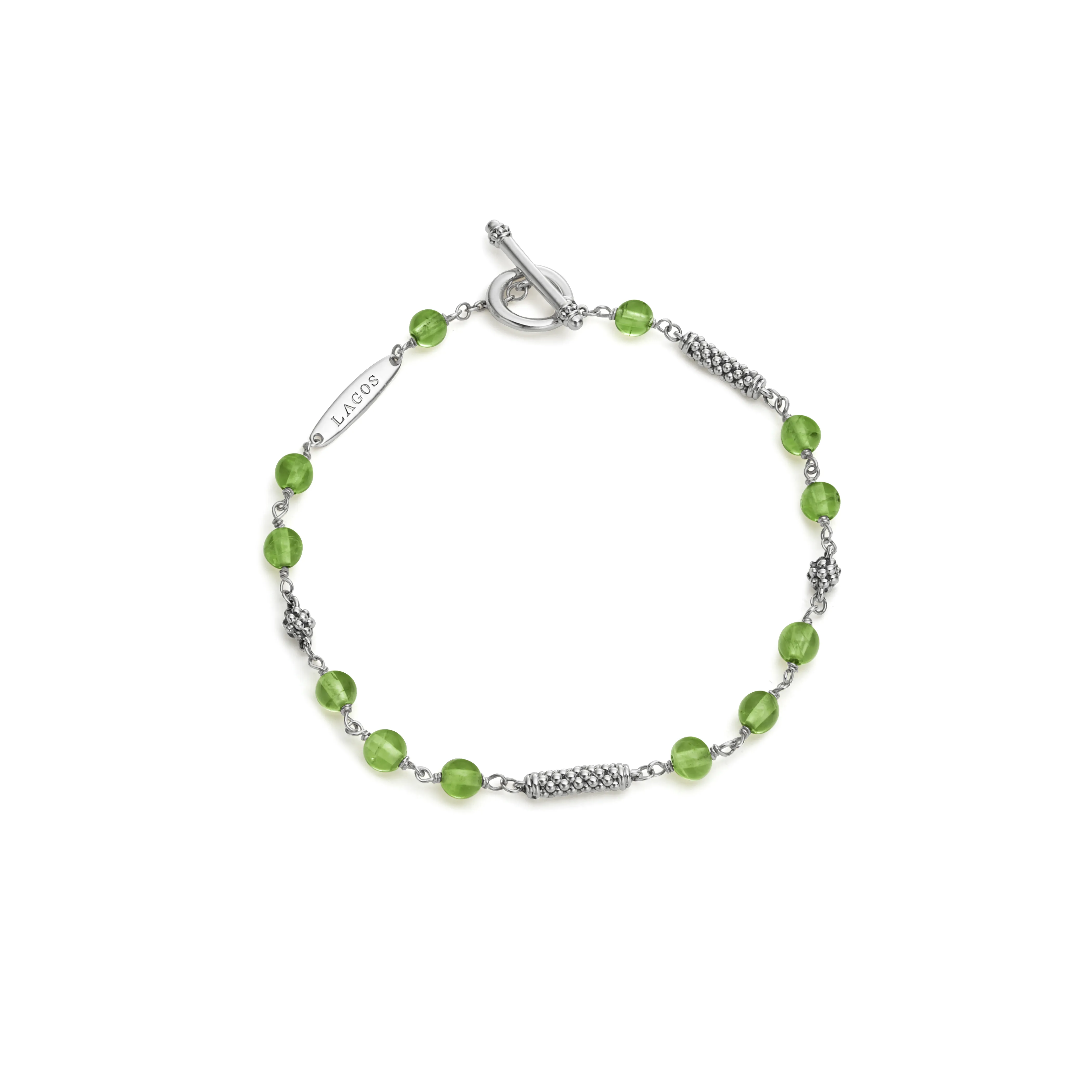 LAGOS Caviar Icon Peridot Beaded Bracelet