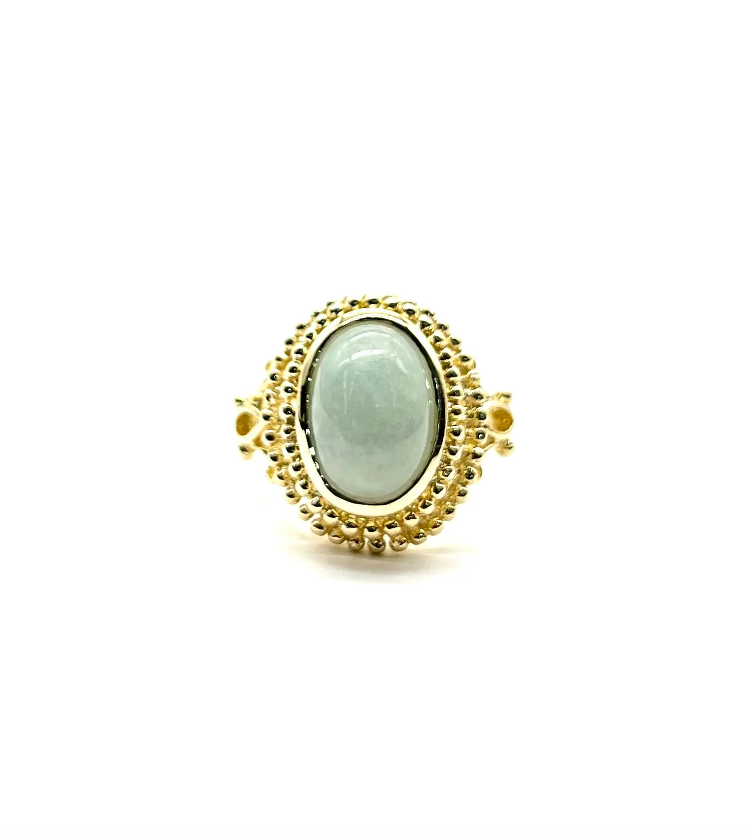 Light Green Jade Framed Ring