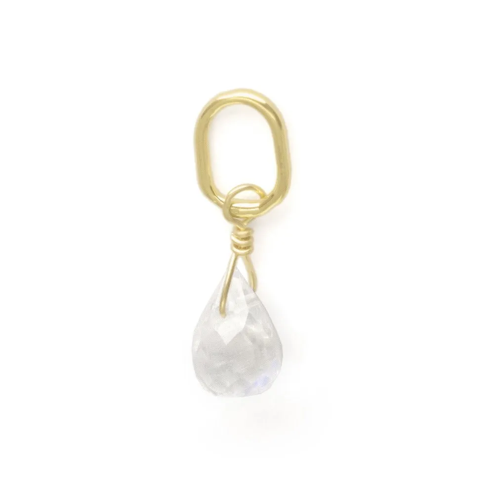 Moonstone Briolette Charm