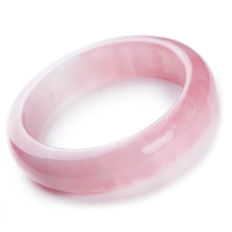 Natural Rose Quartz Bangle Bracelet 53-63mm