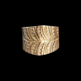 Navajo Stamp-work Ring - Size 13