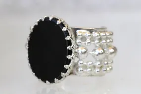 ONYX Silver Ring