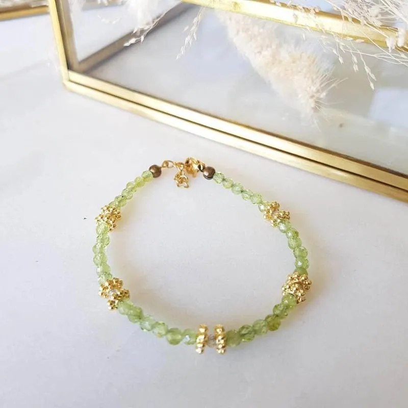 Paola Peridot Boho Bracelet