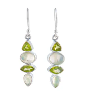 Peridot & Prehnite Earrings - BOBB36083