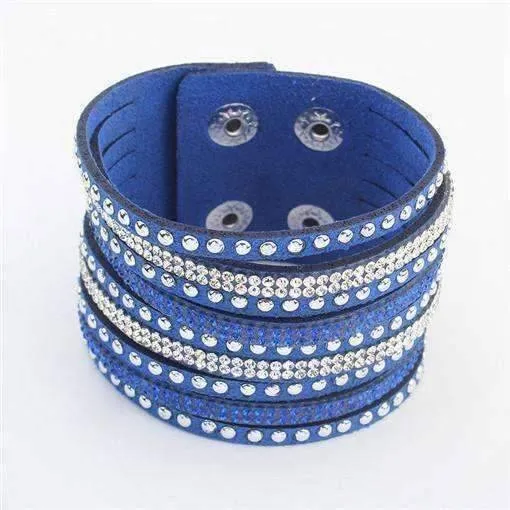 Power Cuff Bracelet in Cobalt Blue