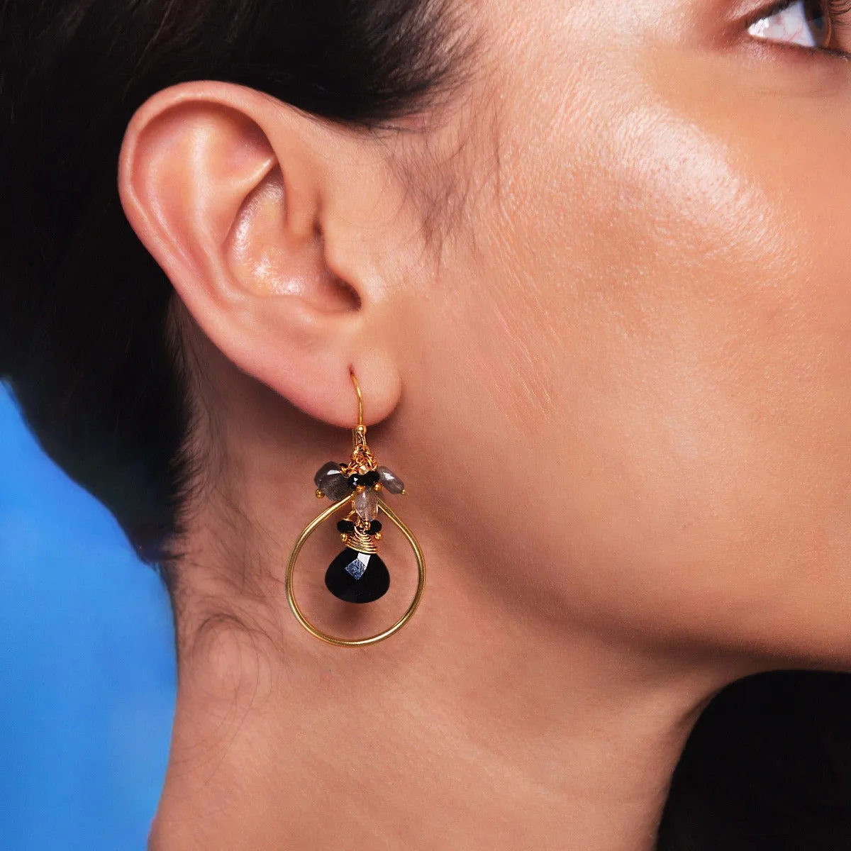 Robin Black Earrings