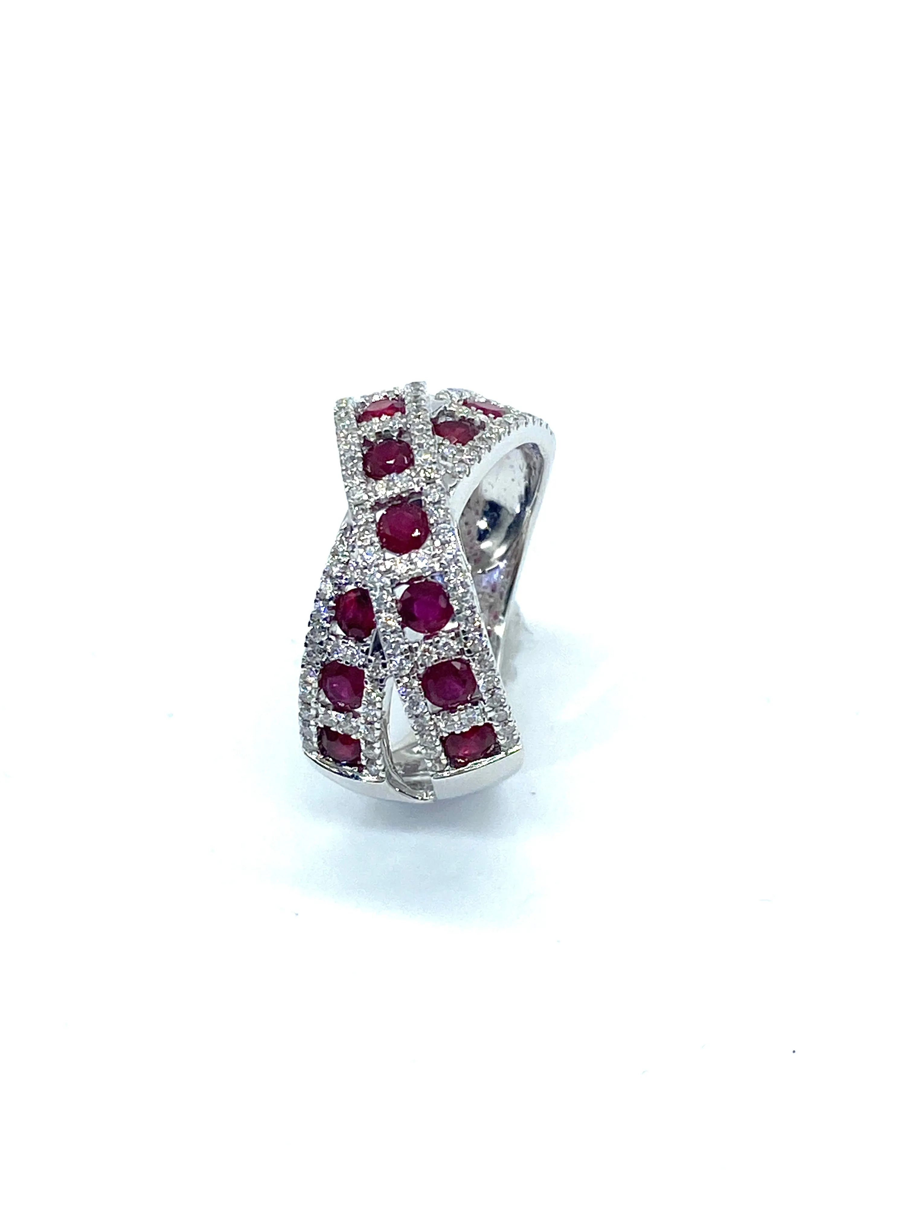 Ruby Crossover Ring