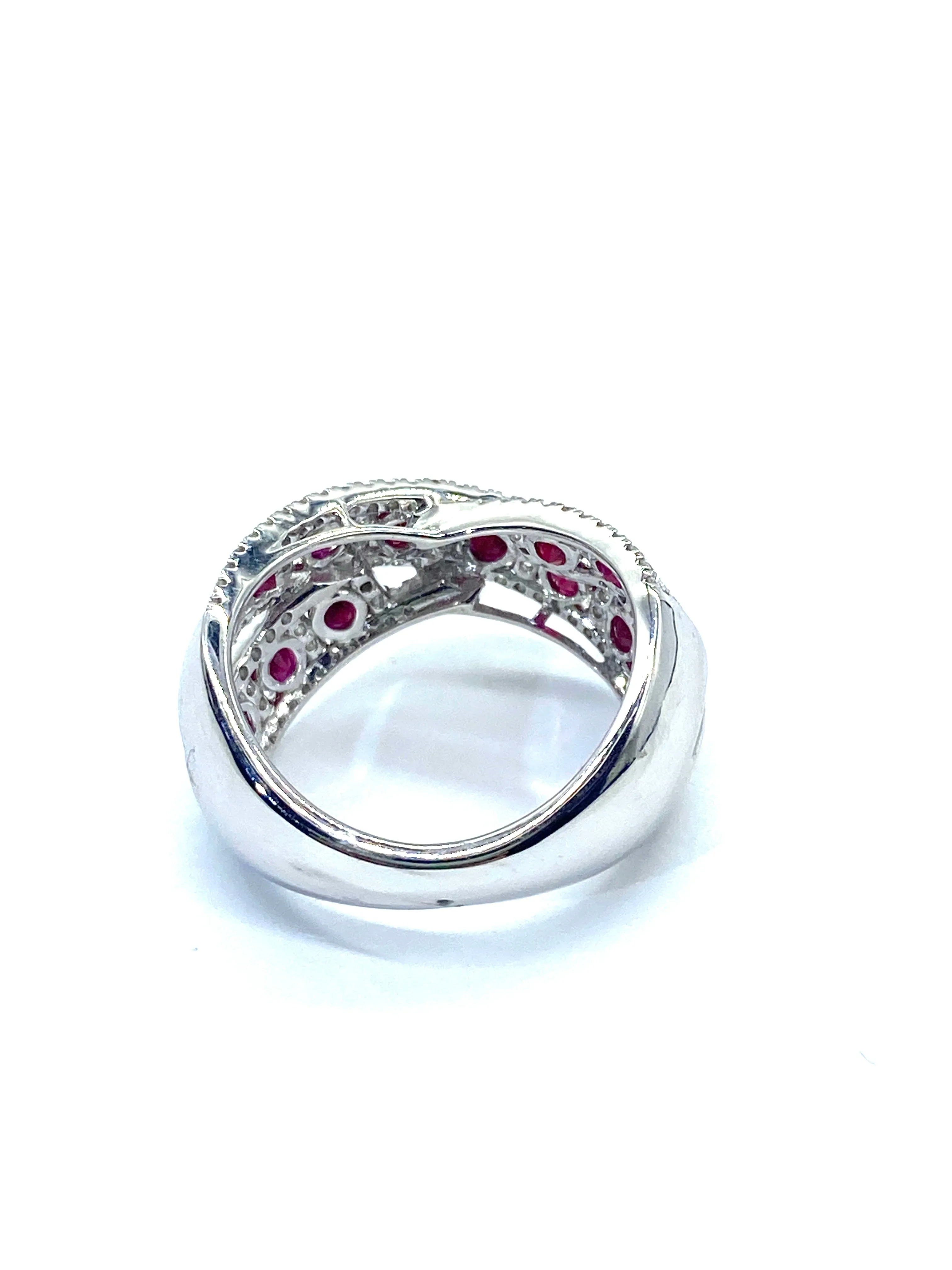 Ruby Crossover Ring