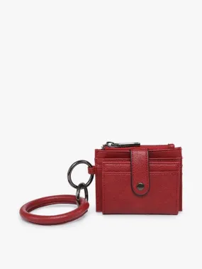 Sammie Mini snap wallet with ring berry