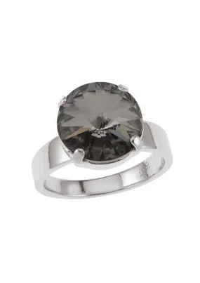 Silver Night Rivoli Ring