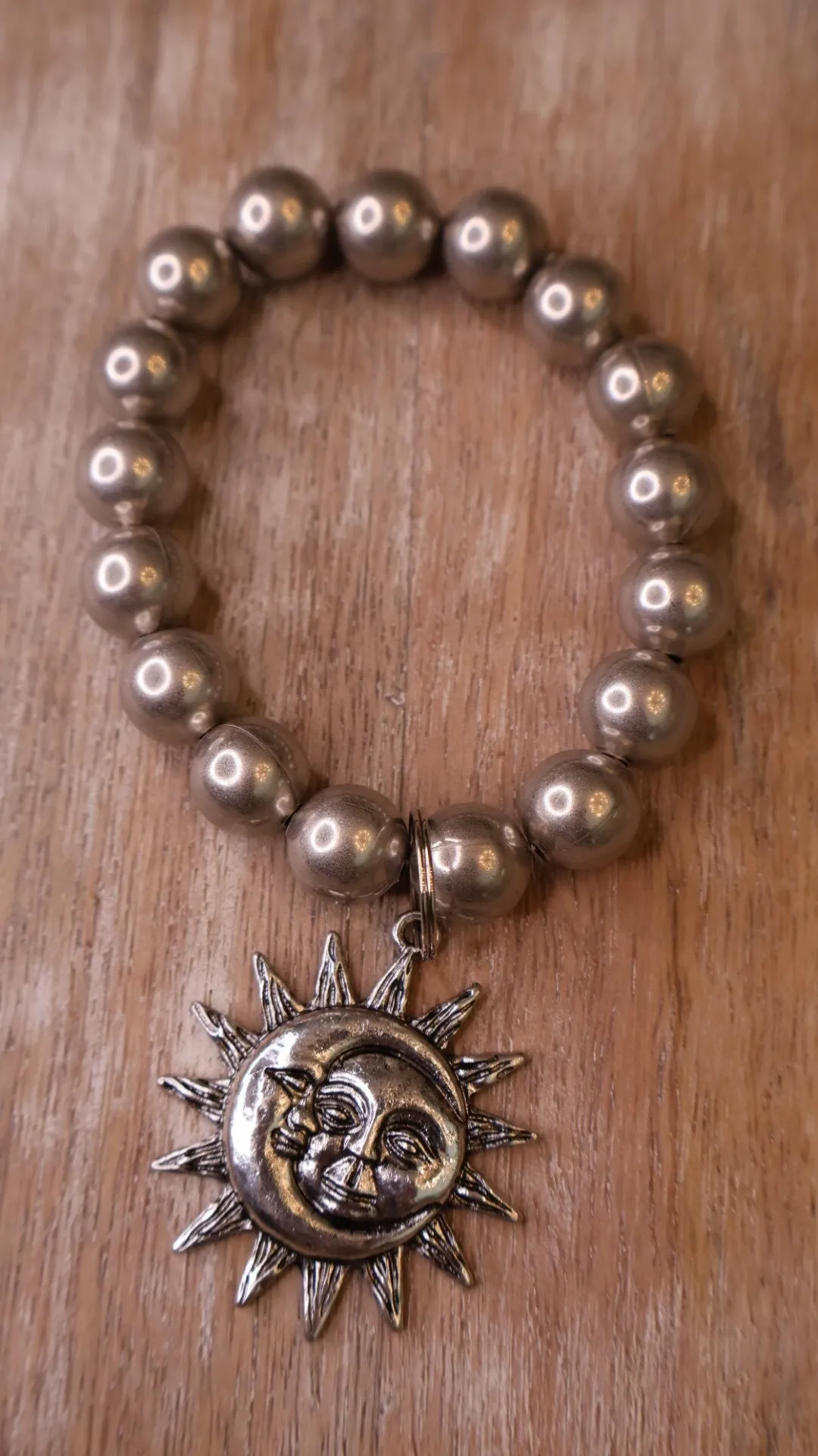 Silver Sun & Moon Bracelet