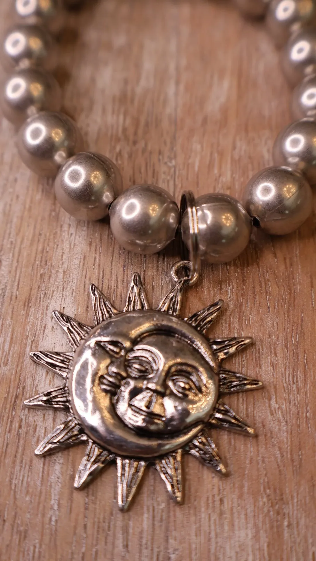 Silver Sun & Moon Bracelet