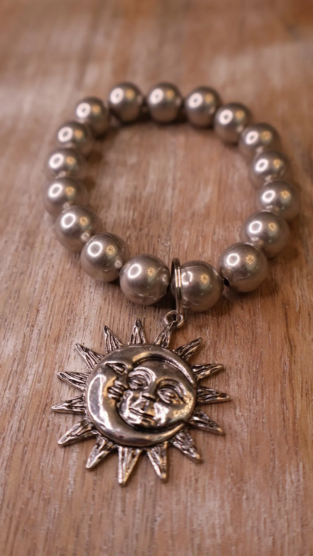 Silver Sun & Moon Bracelet