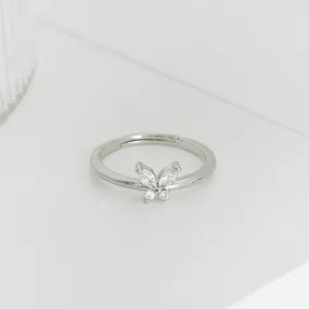 Sparkle Butterfly Ring