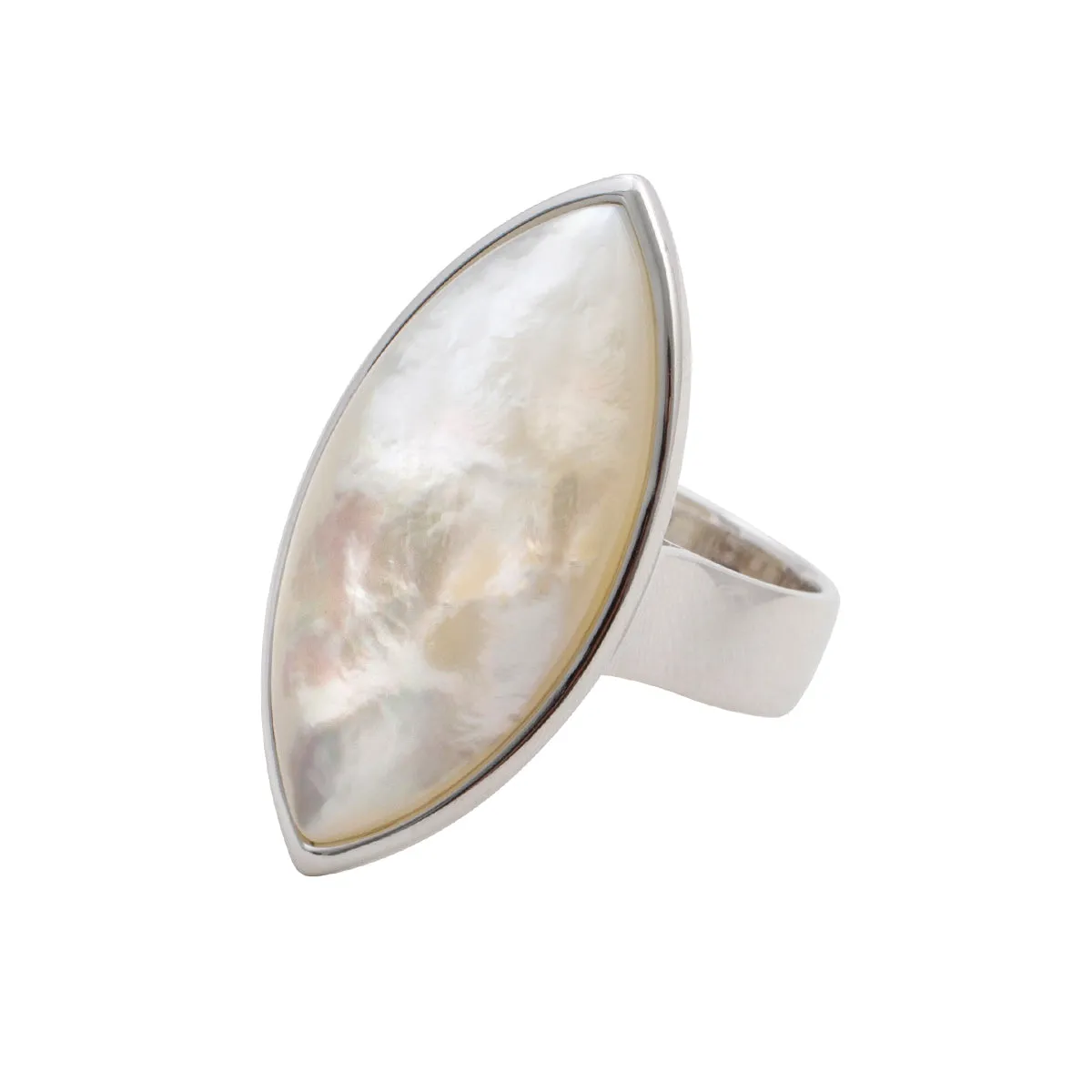 Sterling Silver Mother of Pearl Ring