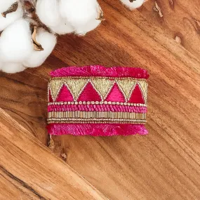 Summertime Sadness Beaded Bracelet in Hot Pink