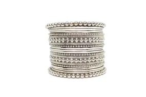 Traditional Fancy Designer Silver Plated Beautiful Metal Bangle For Girl & Women