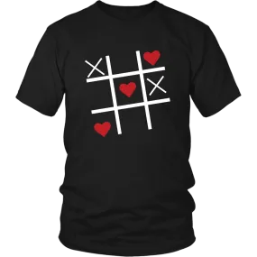 Valentine Tic Tac Toe Unisex Tshirt